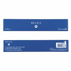 Recambio roller belius azul 0,7 mm caja 3 unidades - BB317