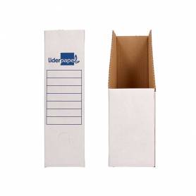 Revistero liderpapel ecouse carton 100% reciclado color blanco 256x100x335 mm - RV01