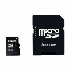Memoria sdhc micro philips 32gb class 10 con adaptador - FM32MP45B