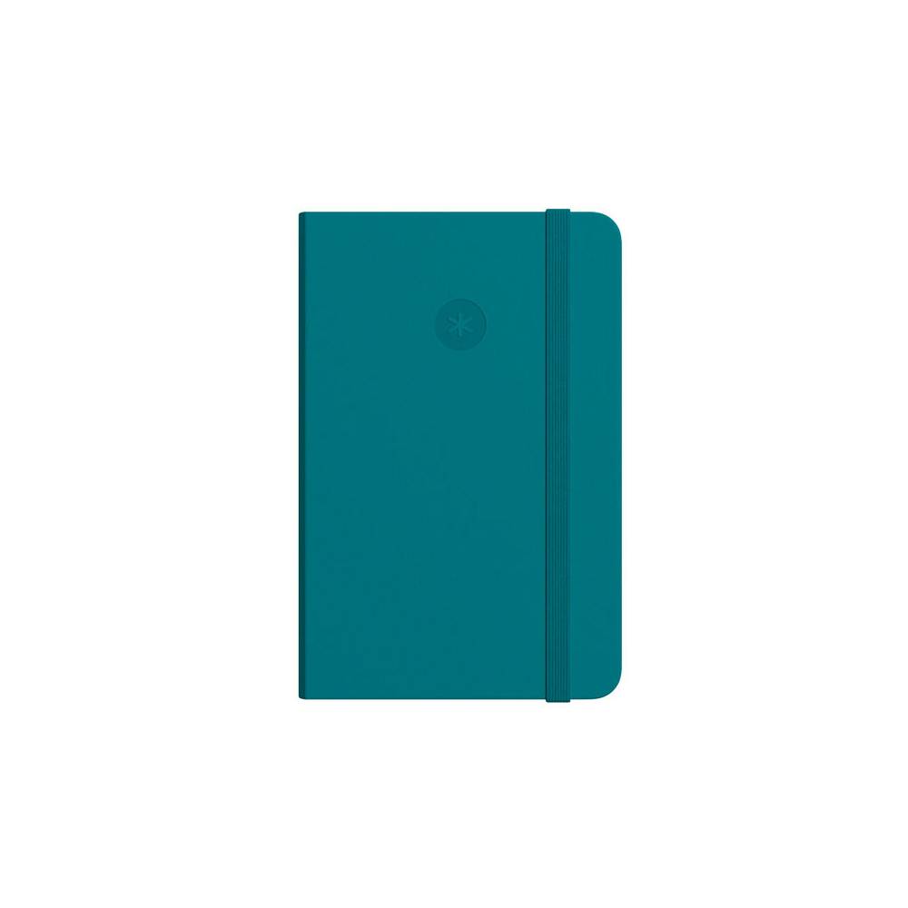 Cuaderno con gomilla antartik notes tapa dura a5 hojas cuadricula verde aguamarina 100 hojas 80 gr - TW44