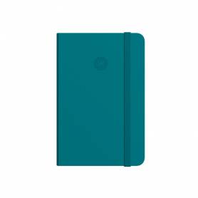 Cuaderno con gomilla antartik notes tapa dura a7 hojas lisas verde aguamarina 80 hojas 80 gr fsc - TW48