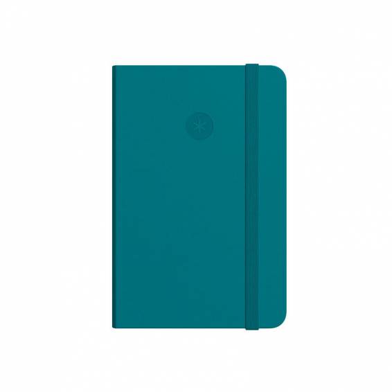 Cuaderno con gomilla antartik notes tapa dura a7 hojas lisas verde aguamarina 80 hojas 80 gr fsc - TW48