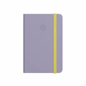 Cuaderno con gomilla antartik notes tapa dura a4 hojas lisas morado y amarillo 100 hojas 80 gr fsc - TX34