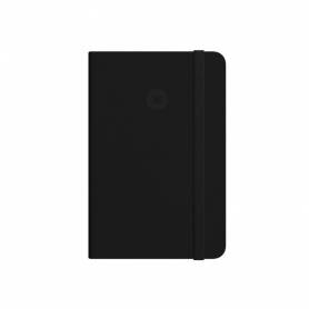 Cuaderno con gomilla antartik notes tapa blanda a6 hojas lisas negro 100 hojas 80 gr fsc - TX50