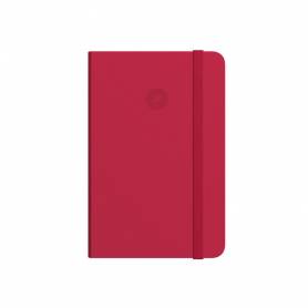 Cuaderno con gomilla antartik notes tapa blanda a5 hojas cuadricula rojo 80 hojas 80 gr fsc - TX63