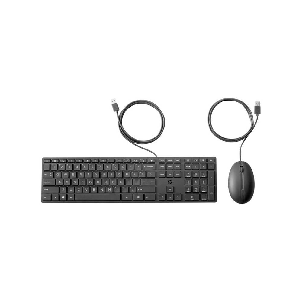 Set teclado + raton hp combo 320mk usb-a longitud 1.8 m color negro - 9SR36AA