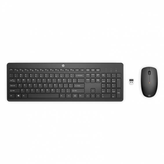 Set teclado + raton inalambrico hp combo 235 color negro - 1Y4D0AA