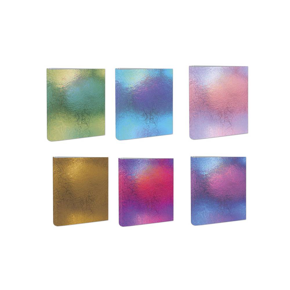 Carpeta 4 anillas mixtas 40 mm mariola folio 6 diseños colores iridiscente surtidos - 592IR-EX
