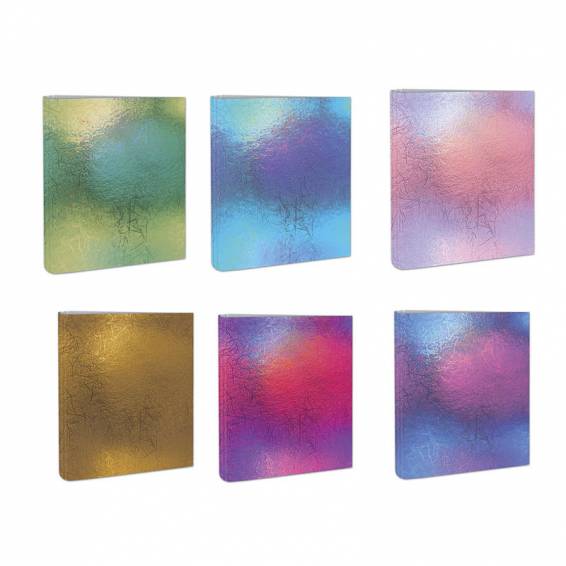 Carpeta 4 anillas mixtas 40 mm mariola folio 6 diseños colores iridiscente surtidos - 592IR-EX