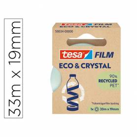 Cinta adhesiva tesa film eco&cristal transparente 33 m x 19 mm - 59034-00000-00