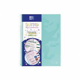 Cuaderno espiral oxford europeanbook 0 school touch tapa extradura din a4+ 80 hojas puntos colores surtidos - 400149005