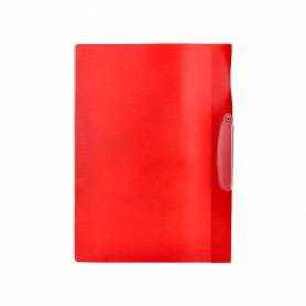 Carpeta beautone dossier pinza lateral 48380 polipropildin-a4 roja pinza giratoria -pack de 10 retractilado - 