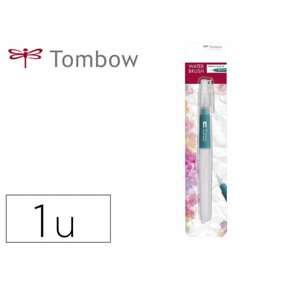 Pincel tombow water brush con deposito rellenable punta media blister de 1 unidad - WB-ME-1P