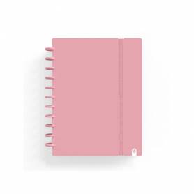 Cuaderno carchivo ingeniox foam a4 80h cuadricula rosa pastel - 66024125
