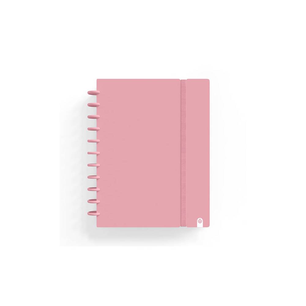 Cuaderno carchivo ingeniox foam a5 80h cuadricula rosa pastel - 66025125