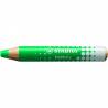 Lapiz marcador en seco stabilo markdry para pizarra blanca color verde caja de 5 unidades - 648 43