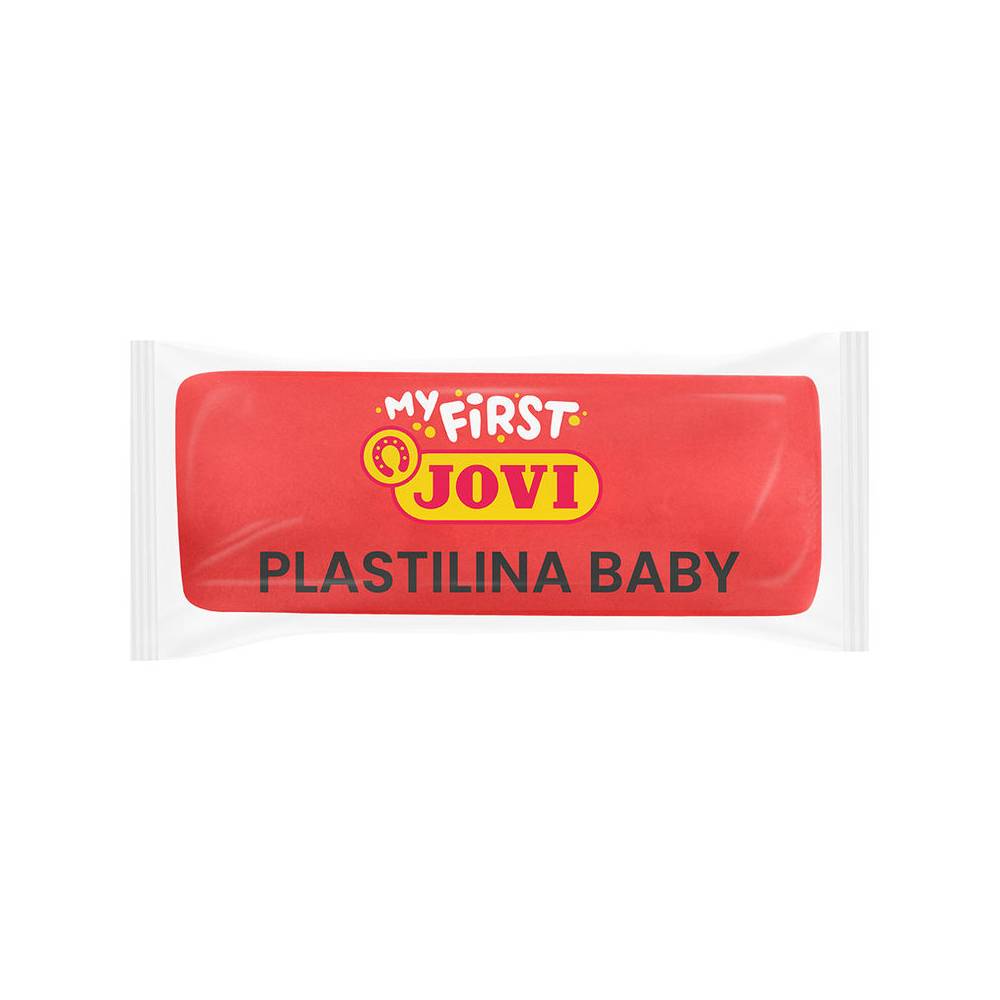 Plastilina jovi my first baby super blanda 38 g color rojo caja de 18 unidades - 37005