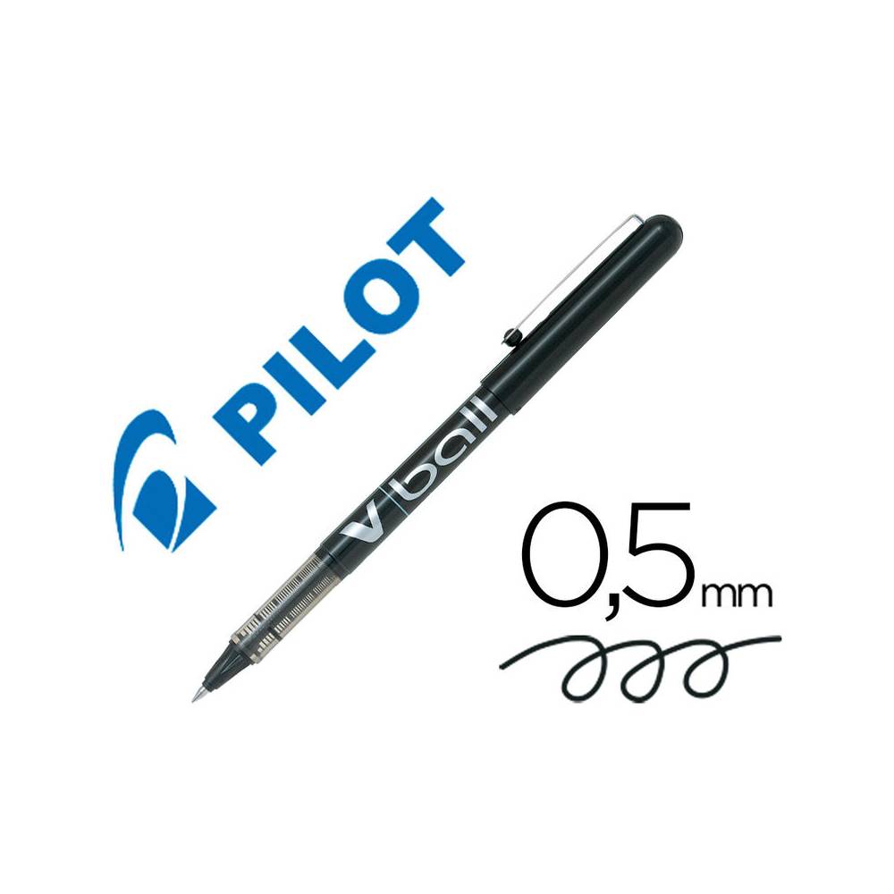 Rotulador pilot roller v-ball negro 0.5 mm