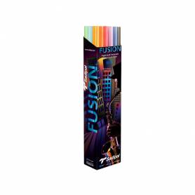 Papel kraft fusion 1x3 mt expositor 24 rollos colores surtidos