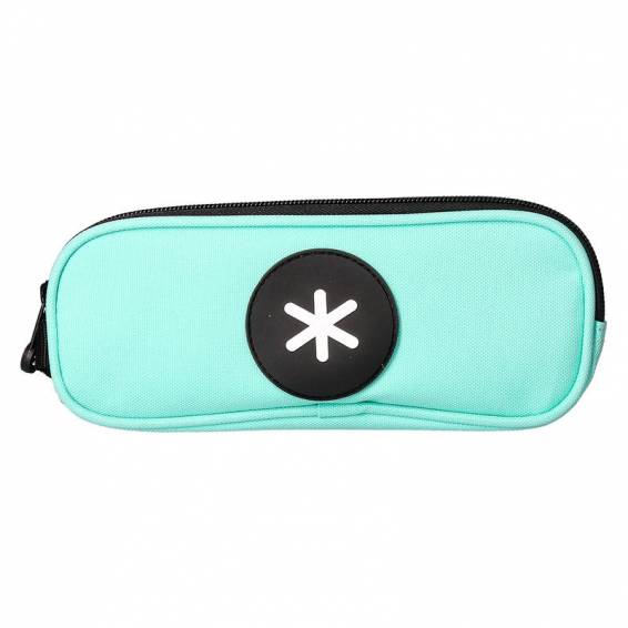 Bolso escolar portatodo antartik doble cremallera color verde menta 210x60x80 mm