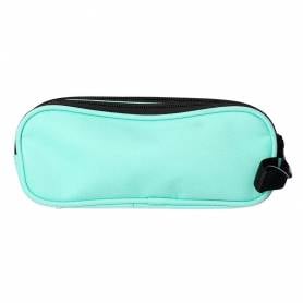 Bolso escolar portatodo antartik doble cremallera color verde menta 210x60x80 mm