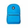 Cartera antartik mochila con asa y bolsillo frontal concremallera color azul 320x140x430 mm