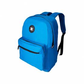 Cartera antartik mochila con asa y bolsillo frontal concremallera color azul 320x140x430 mm