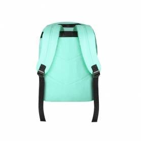 Cartera antartik mochila con asa y bolsillo frontal concremallera color verde menta 320x140x430 mm