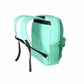 Cartera antartik mochila con asa y bolsillo frontal concremallera color verde menta 320x140x430 mm