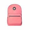 Cartera antartik mochila con asa y bolsillo frontal concremallera color coral 320x140x430 mm