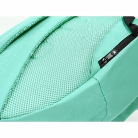 Cartera antartik mochila con asa y bolsillos con cremallera color verde menta 310x160x410 mm