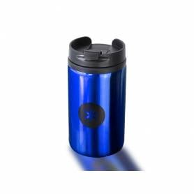 Vaso antartik acero inoxidable con tapa dosificador de seguridad y base acolchada 290 ml color azul