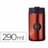 Vaso antartik rojo acero inoxidable con tapa dosificador de seguridad y base acolchada 290 ml color