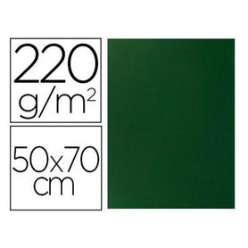 Cartulina lisa/rugosa 2 texturas 50x70 cm 220g/m2 verde pino