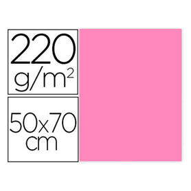 Cartulina lisa/rugosa 2 texturas 50x70 cm 220g/m2 rosa