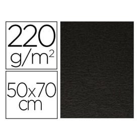 Cartulina lisa/rugosa 2 texturas 50x70 cm 220g/m2 negro