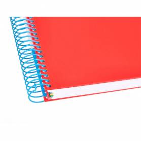 Cuaderno espiral liderpapel a5 micro antartik tapa forrada 120 h 100g horizontal 5 bandas6 taladros colores surtidos