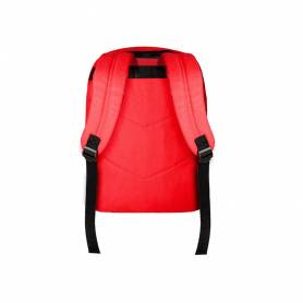 Cartera antartik mochila con asa y bolsillo frontal concremallera color rojo 320x140x430 mm