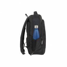 Mochila para portatil antartik 15,6/ con asa y 3 bolsillos exteriores adaptable a maleta color negro 290x440x150 mm