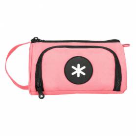 Bolso escolar portatodo antartik con bolsillo delantero desplegable color coral 110x85x200 mm