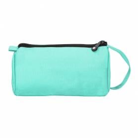 Bolso escolar portatodo antartik con bolsillo delantero desplegable color menta 110x85x200 mm