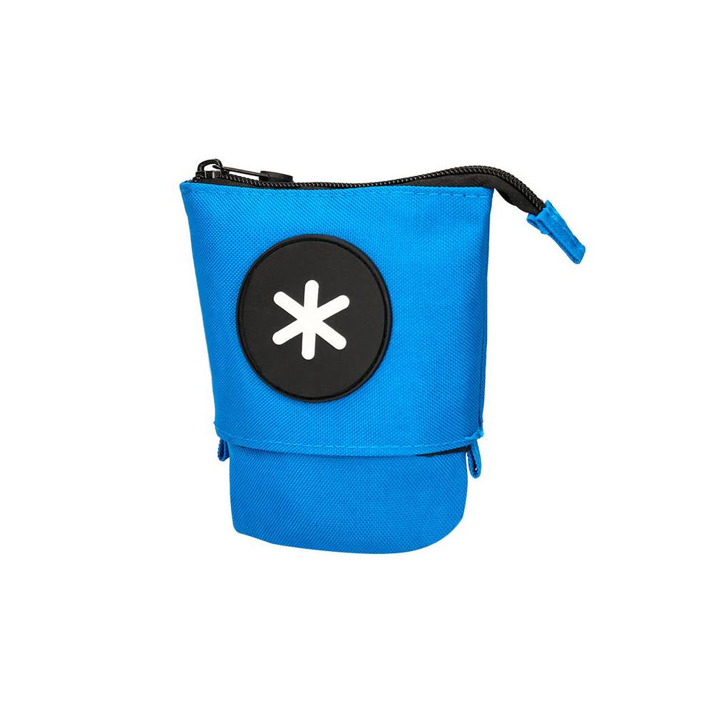 Bolso escolar portatodo antartik cubilete color azul 190x60x80 mm