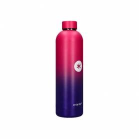 Botella portaliquidos antartik isotermica acero inoxidable libre de bpa colourful lila/rosa 750 ml