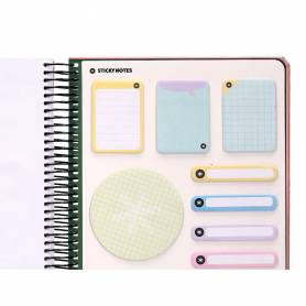 Agenda escolar antartik año 24 - 25 curso colección minimal pink día página a5