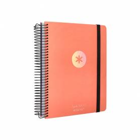 Agenda escolar antartik año 24 - 25 curso colección minimal orange día página a5