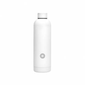 Botella portaliquidos antartik isotermica acero inoxidable libre de bpa color blanco 500 ml