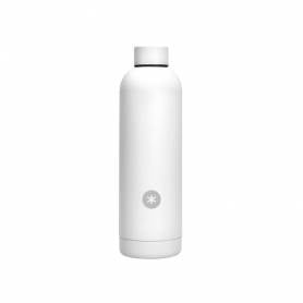 Botella portaliquidos antartik isotermica acero inoxidable libre de bpa color blanco 500 ml