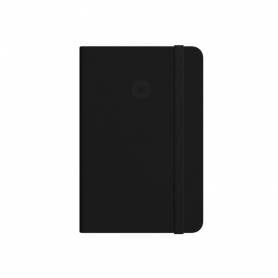 Cuaderno con gomilla antartik notes tapa dura a5 hojas rayas negro 100 hojas 80 gr fsc