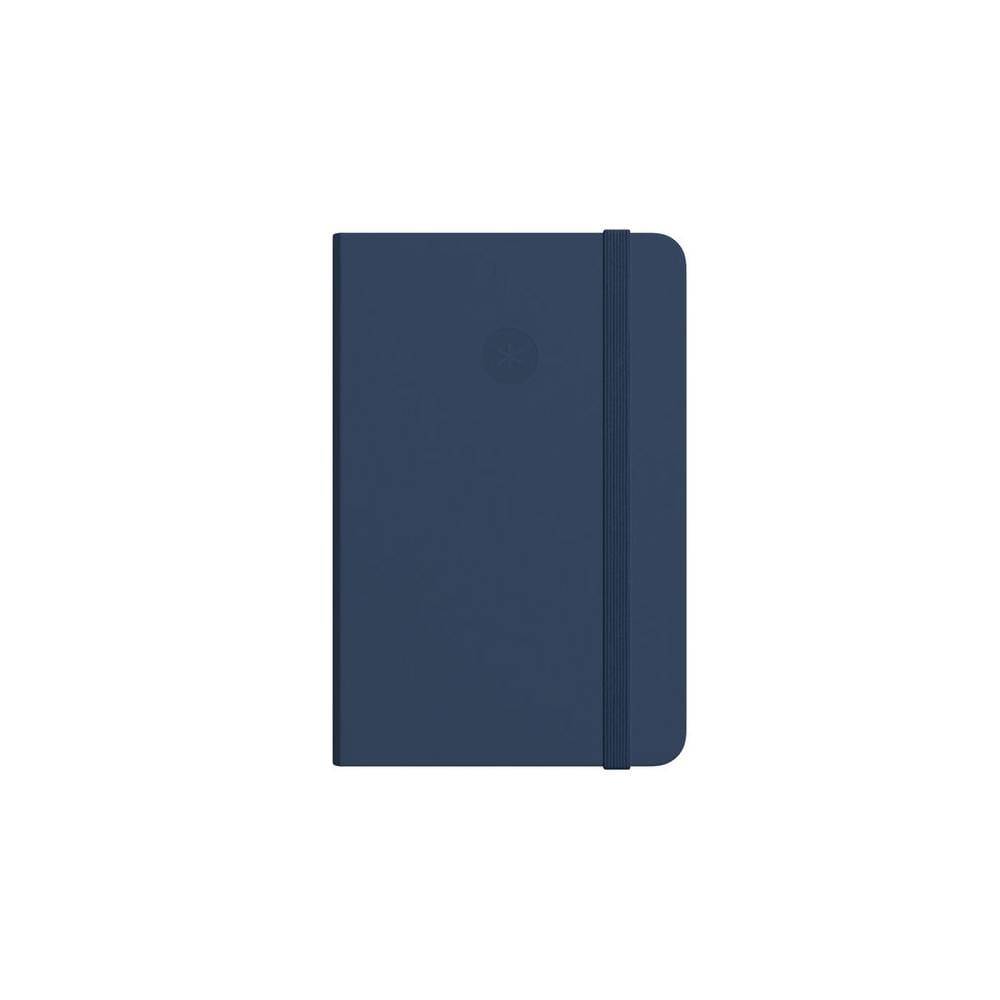 Cuaderno con gomilla antartik notes tapa dura a5 hojas rayas azul marino 100 hojas 80 gr fsc