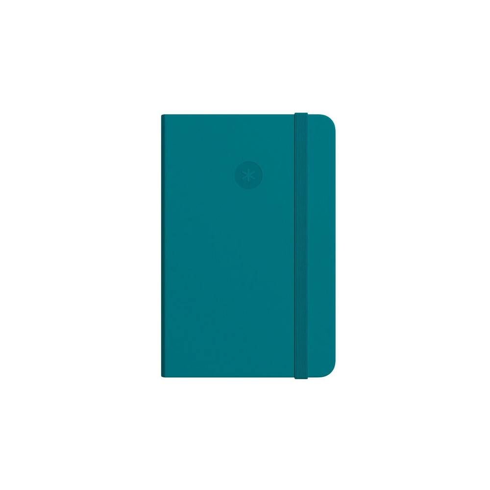 Cuaderno con gomilla antartik notes tapa dura a4 hojas puntos verde aguamarina 100 hojas 80 gr fsc